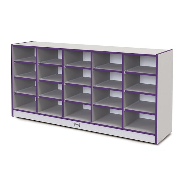 Jonti-Craft Rainbow Accents 20 Tub Mobile Storage, without Tubs, Purple 4020JCWW004 - main
